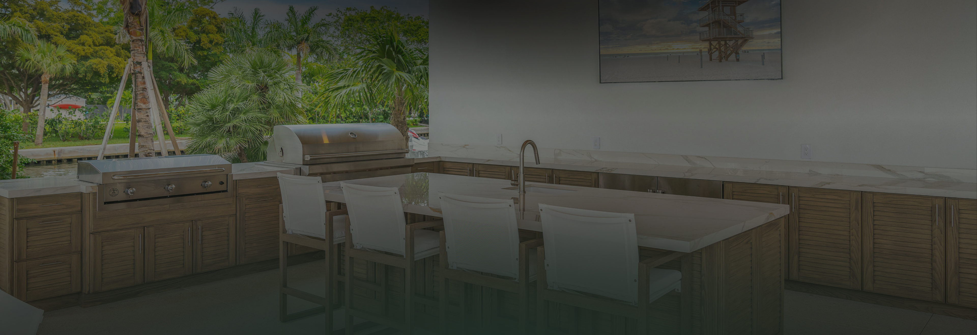 Luxury pool and outdoor living space in Bradenton, FL